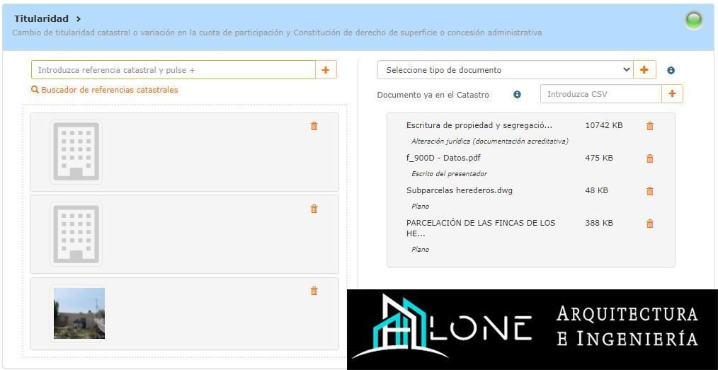 Alteración Titularidad Catastral