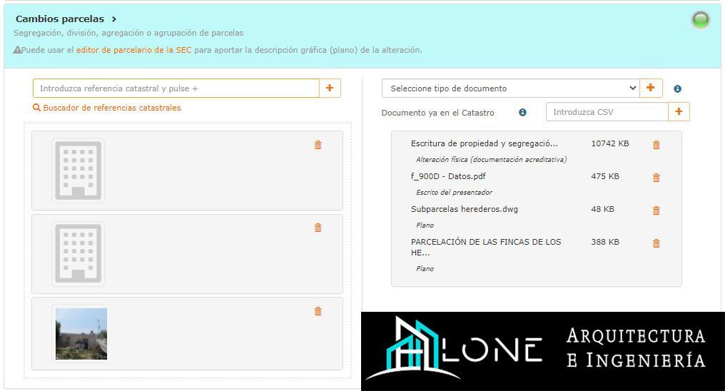 Cambios en Parcelas - Sede de Catastro - Recibo Impuesto de Bienes Inmuebles