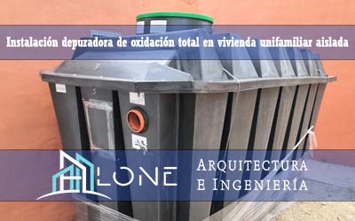 Instalación de una Depuradora de Oxidación Total en vivienda particular